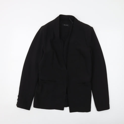 New Look Womens Black Jacket Size 10 Button
