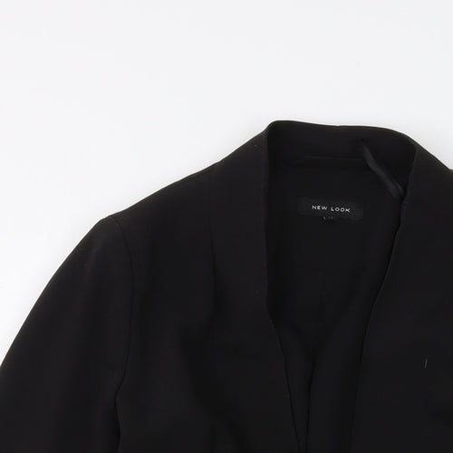 New Look Womens Black Jacket Size 10 Button