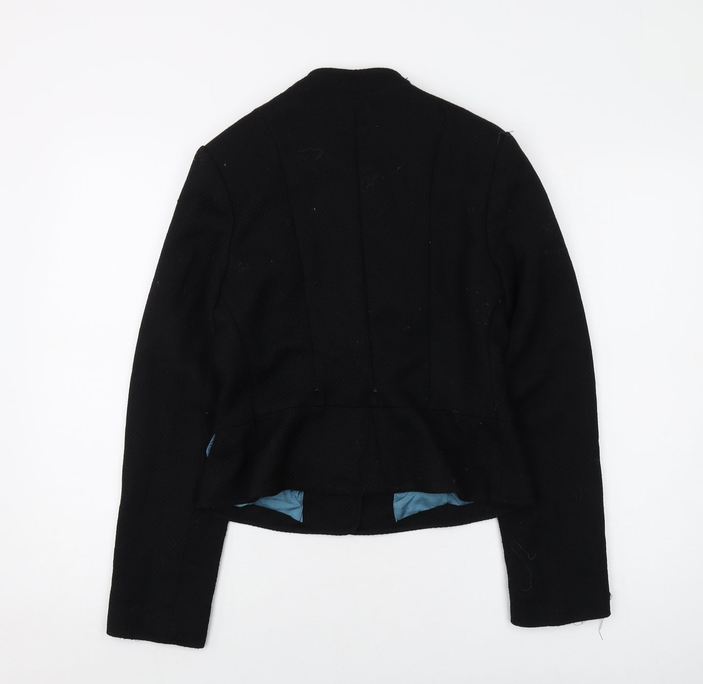 Wallis Womens Black Jacket Size 12 Button