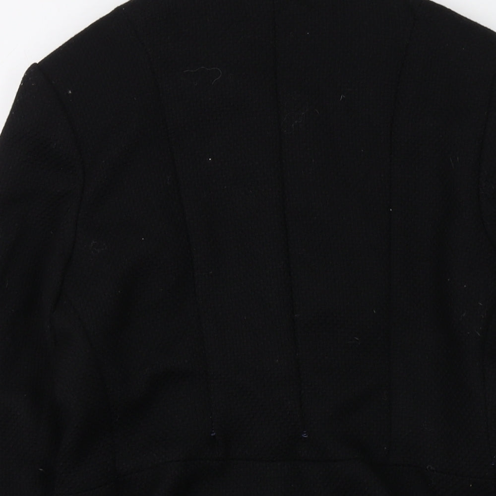 Wallis Womens Black Jacket Size 12 Button