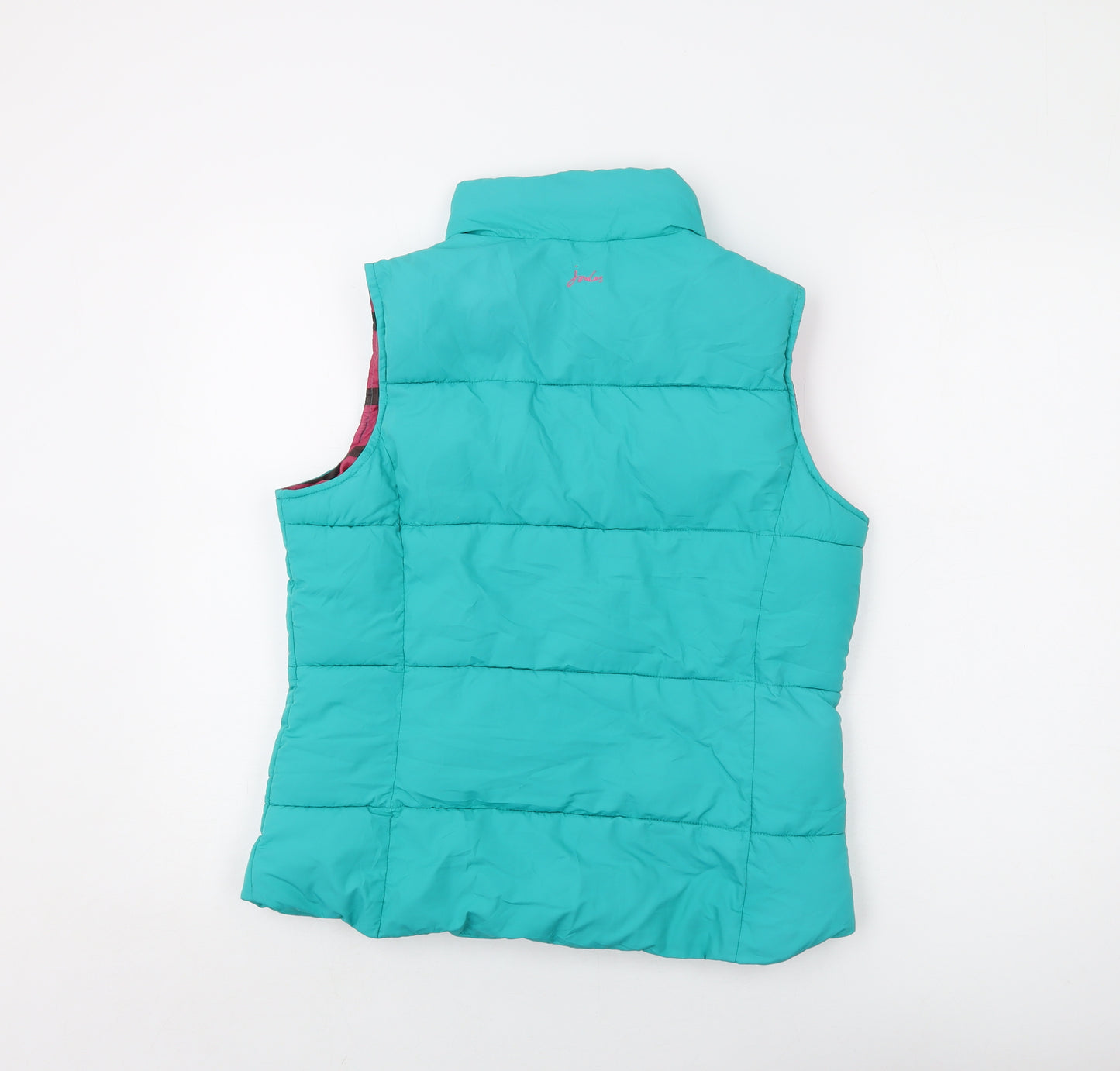 Joules Womens Green Gilet Waistcoat Size 12 Zip