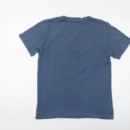 Paul Smith Mens Blue Cotton T-Shirt Size M Crew Neck