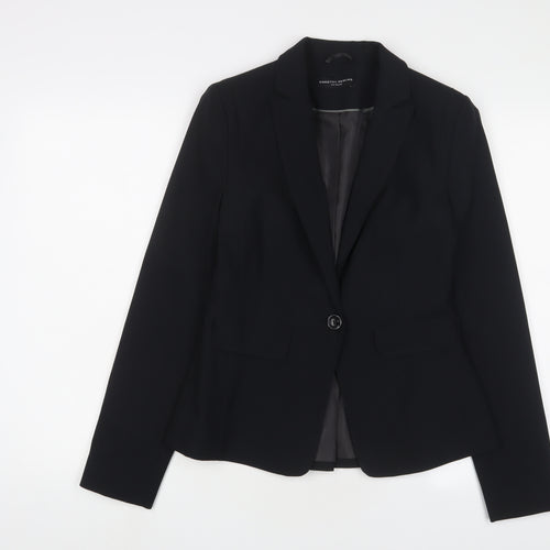 Dorothy Perkins Womens Black Jacket Blazer Size 10 Button
