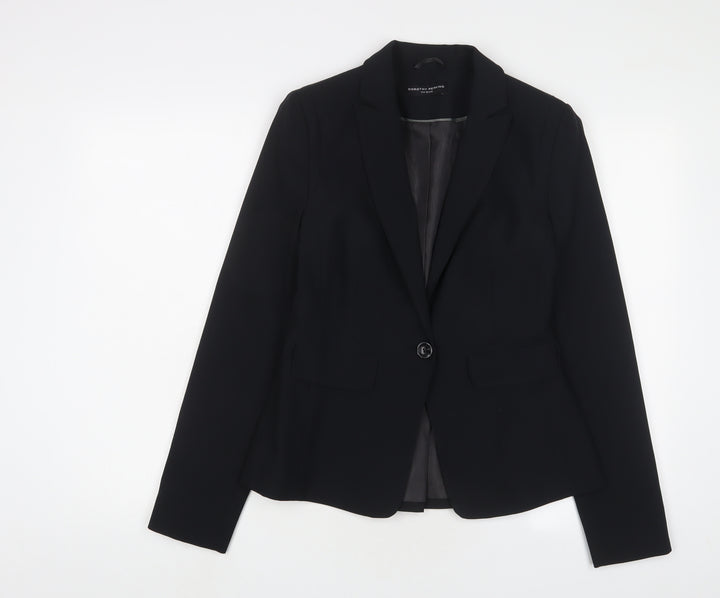 Dorothy Perkins Womens Black Jacket Blazer Size 10 Button