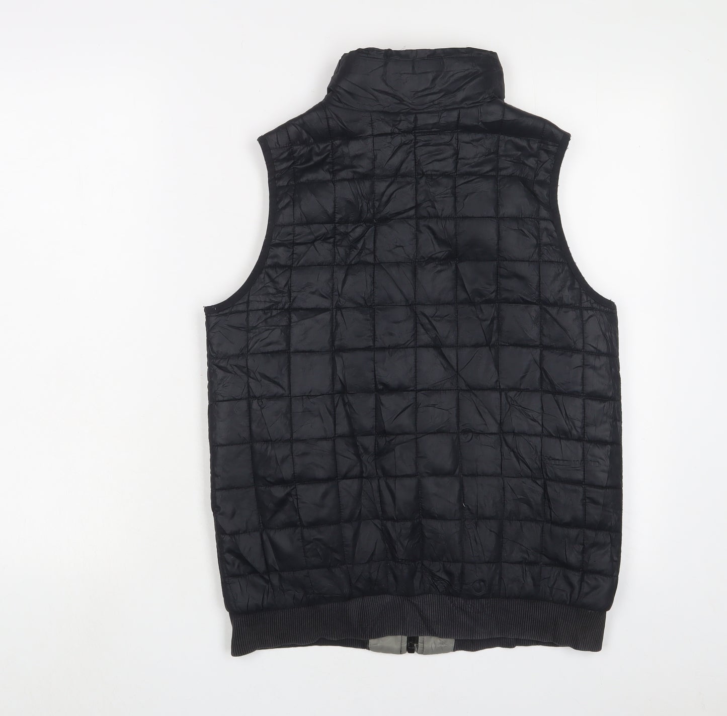 Nike Boys Black Gilet Jacket Size 12-13 Years Zip - Logo, Embroidered