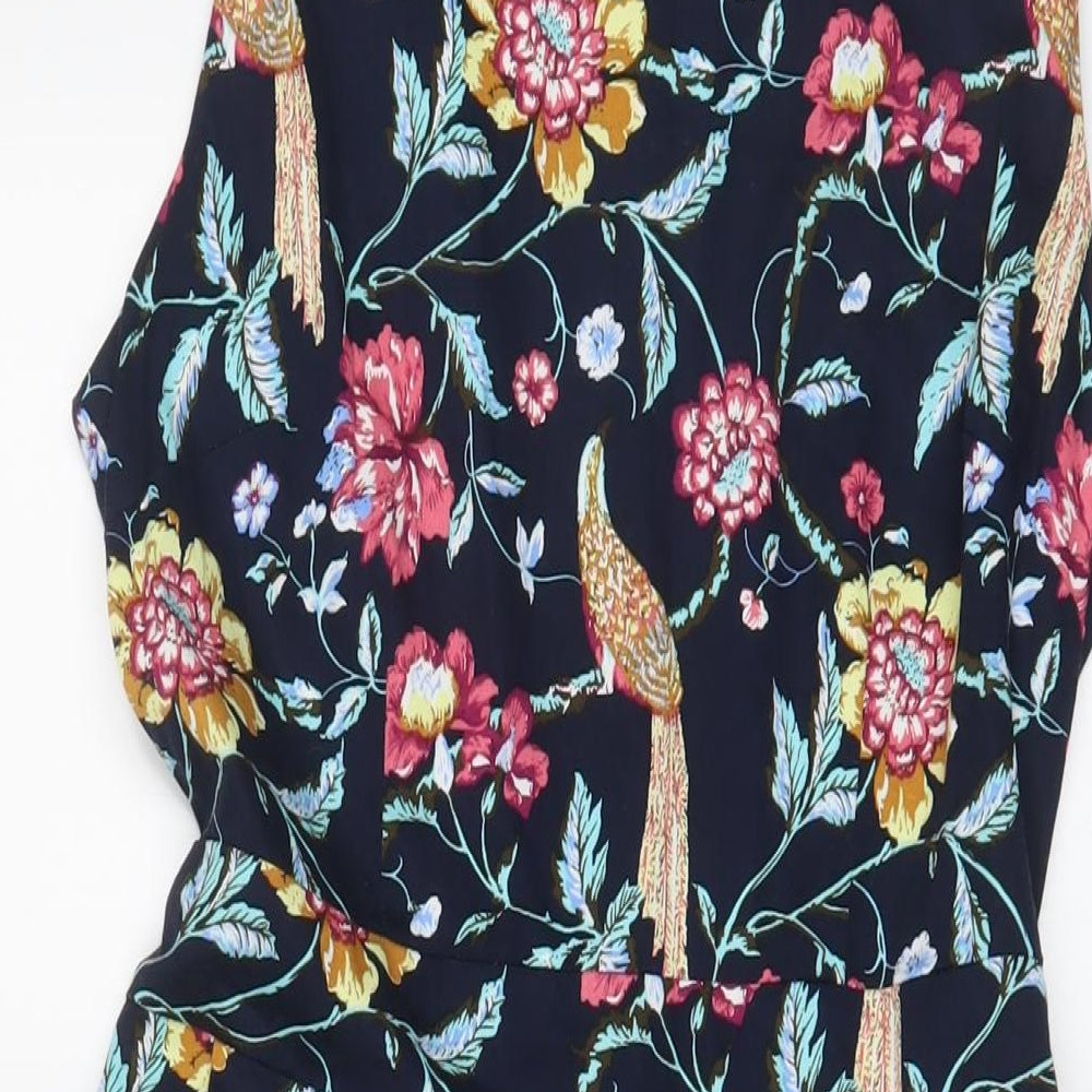 Stella Womens Multicoloured Fair Isle Cotton A-Line Size 12 Boat Neck Zip