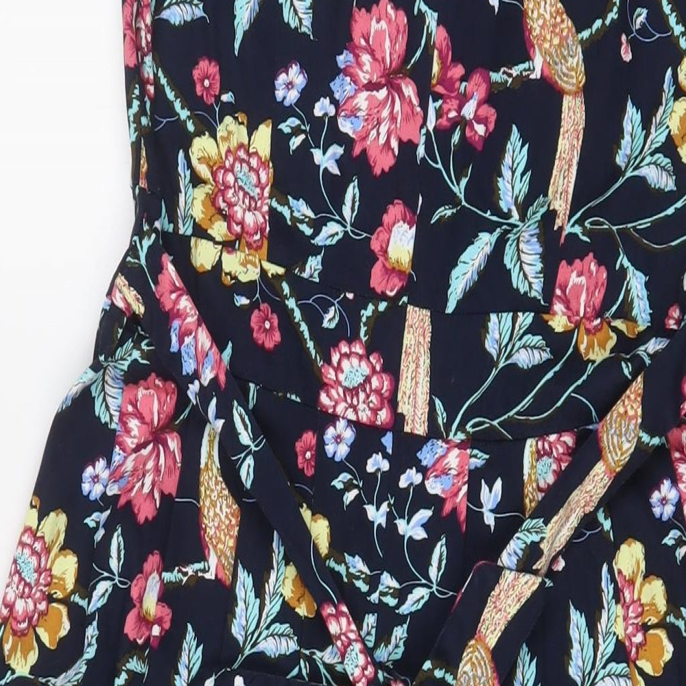 Stella Womens Multicoloured Fair Isle Cotton A-Line Size 12 Boat Neck Zip