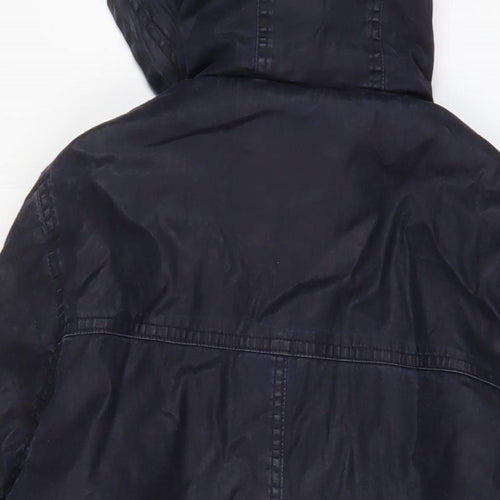 Indigo Womens Blue Jacket Coat Size 14 Zip