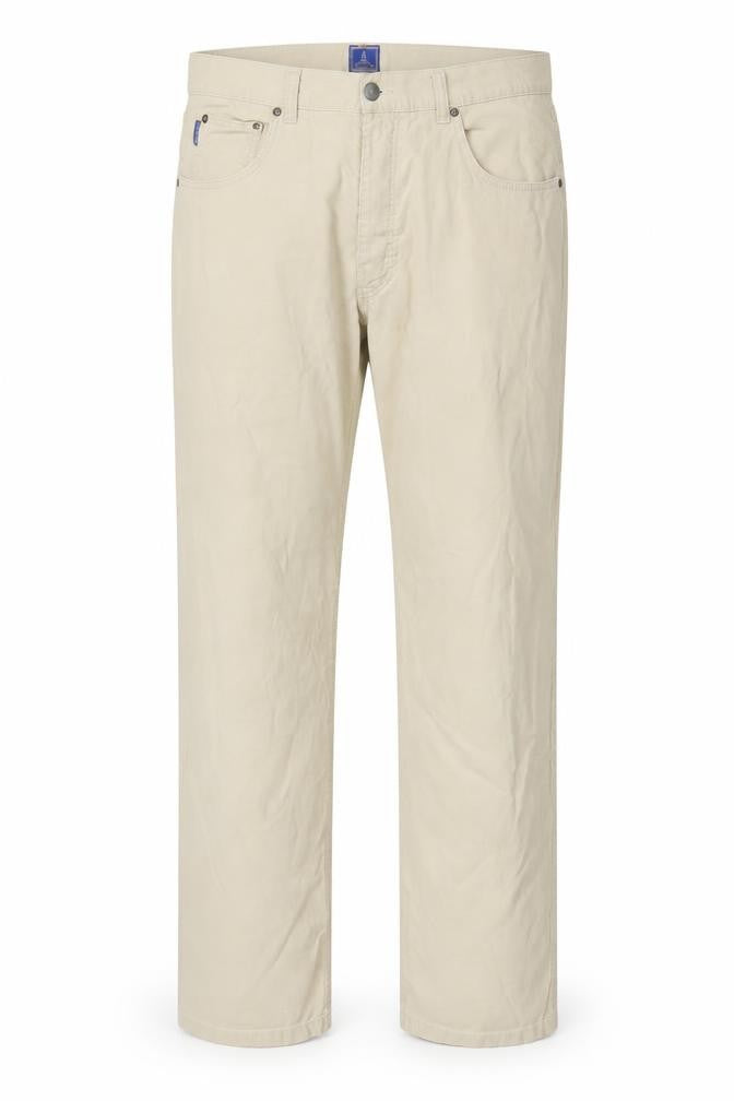 Rockport Mens Beige Cotton Straight Jeans Size 38 in L34 in Regular Zip - Long Leg