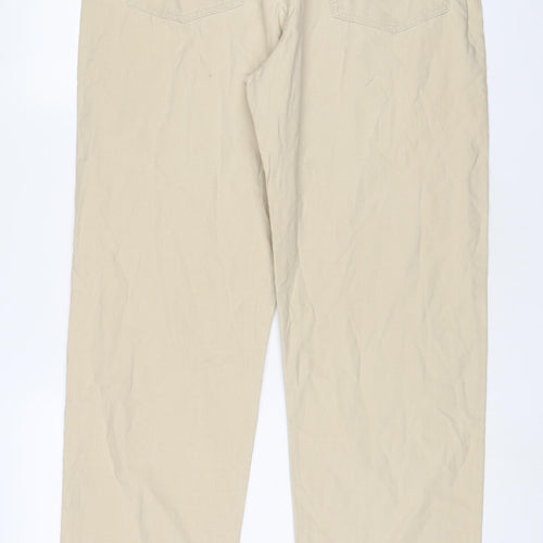 Rockport Mens Beige Cotton Straight Jeans Size 38 in L34 in Regular Zip - Long Leg