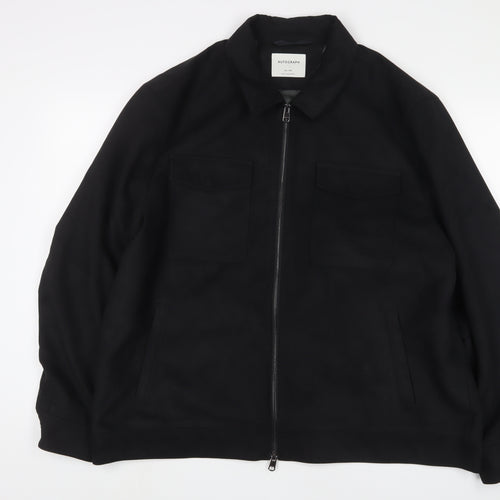 Autograph Mens Black Jacket Size 3XL Zip
