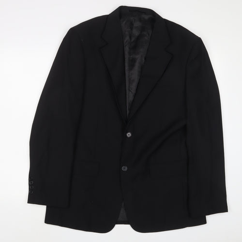 UrbanSpirit Mens Black Polyester Jacket Suit Jacket Size L Regular