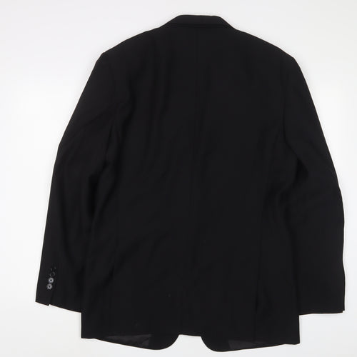 UrbanSpirit Mens Black Polyester Jacket Suit Jacket Size L Regular