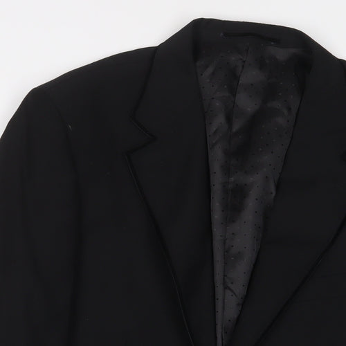 UrbanSpirit Mens Black Polyester Jacket Suit Jacket Size L Regular