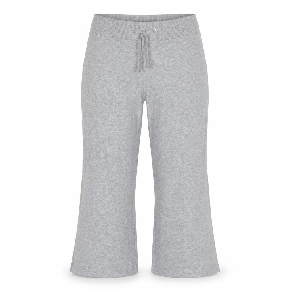 Marks and Spencer Womens Grey Cotton Sweatpants Trousers Size 10 L20 in Regular Drawstring