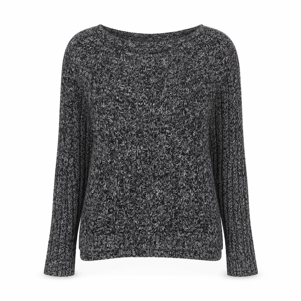 Front view of Gap women’s grey crew neck cotton jumper, size S