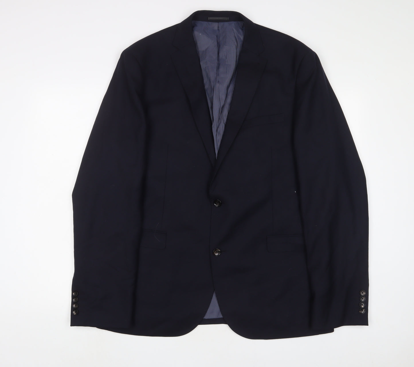 NEXT Mens Blue Wool Jacket Suit Jacket Size 44 Regular