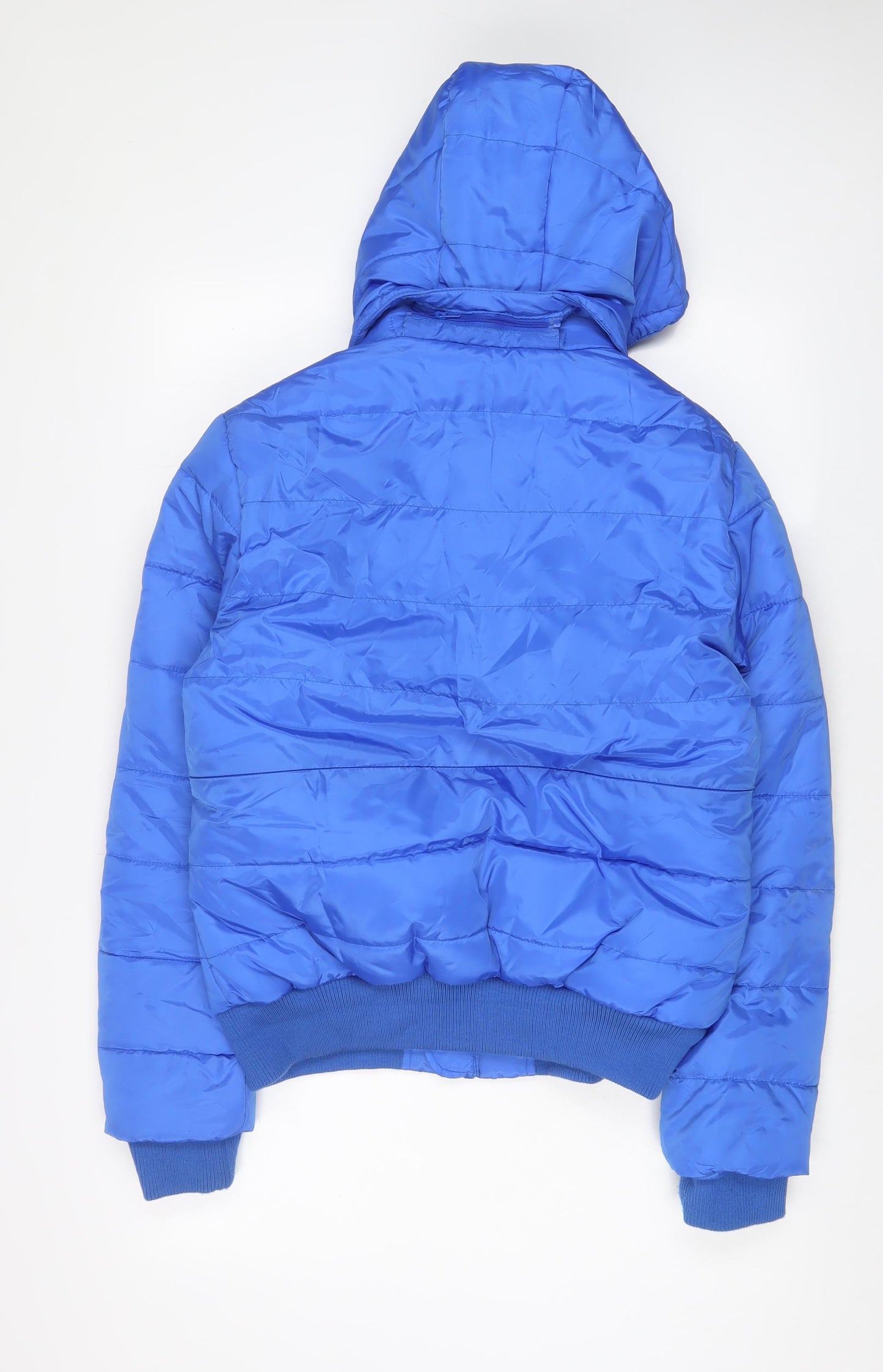 BC Collection Mens Blue Puffer Jacket Coat Size M Zip