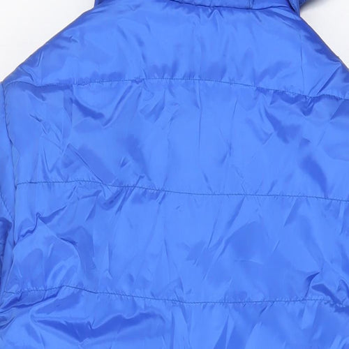 BC Collection Mens Blue Puffer Jacket Coat Size M Zip