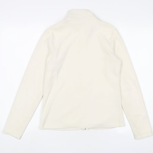Marks and Spencer Womens White Jacket Size 10 Zip