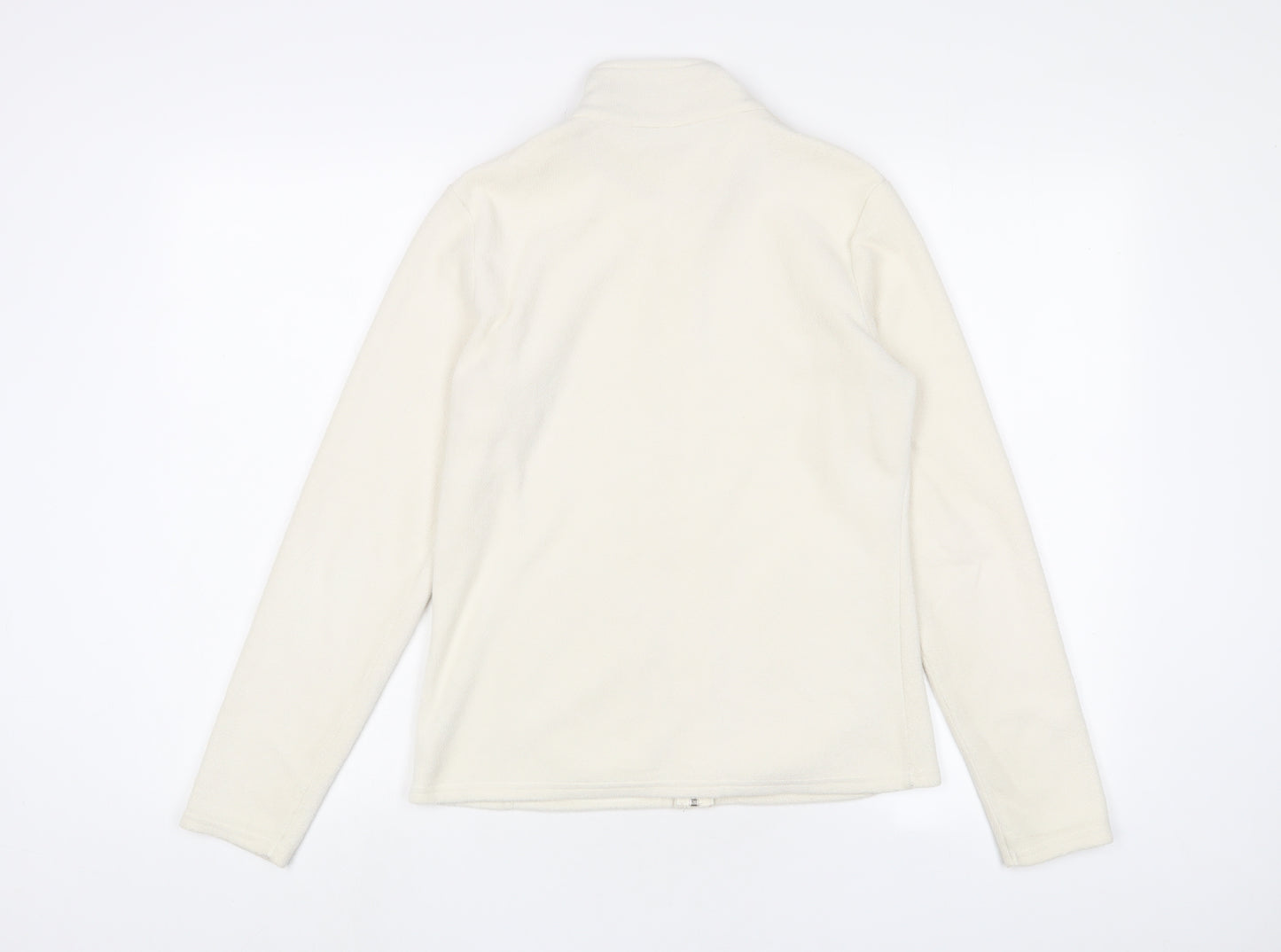 Marks and Spencer Womens White Jacket Size 10 Zip