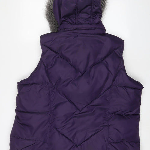Per Una Womens Purple Gilet Jacket Size 2XL Zip