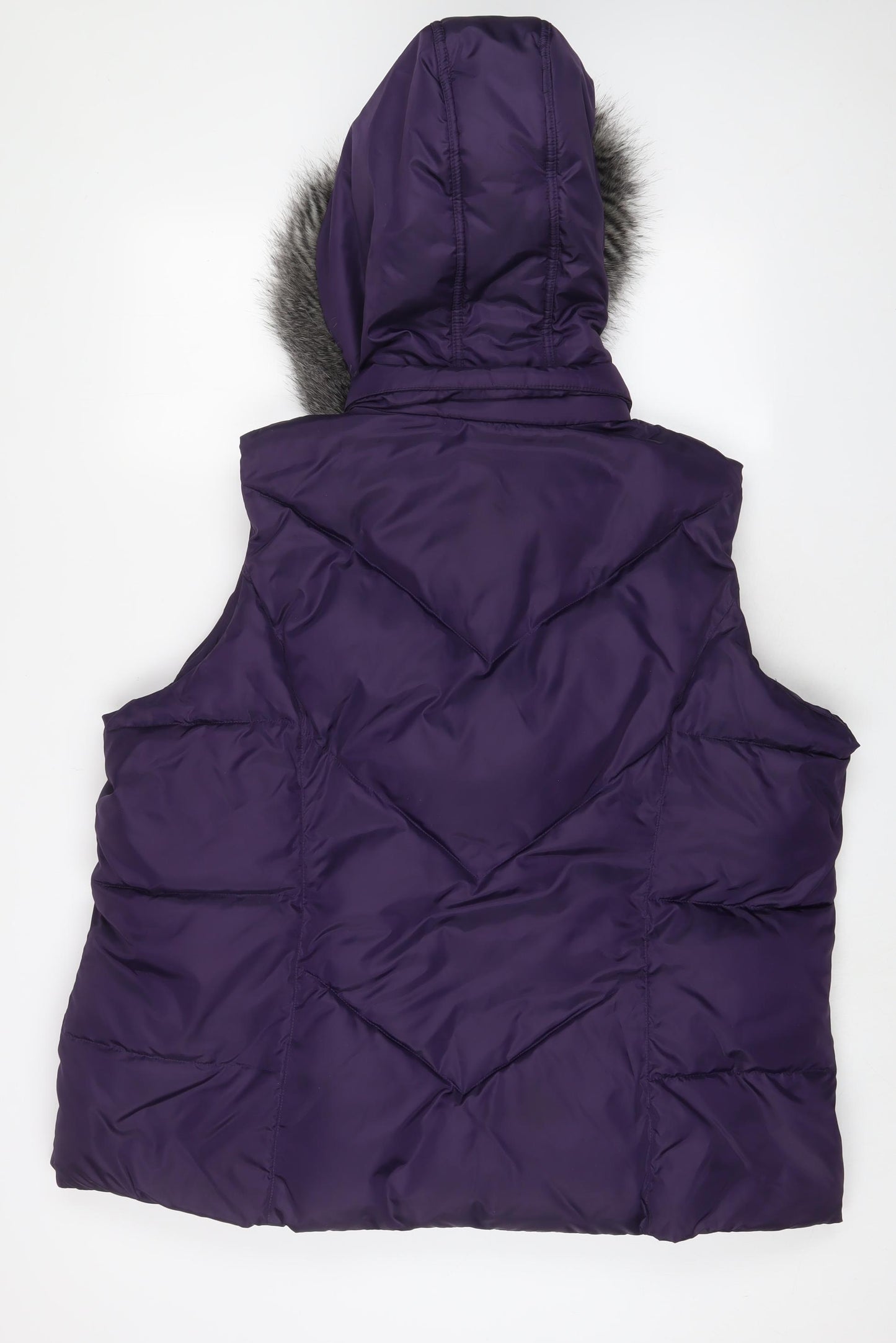 Per Una Womens Purple Gilet Jacket Size 2XL Zip