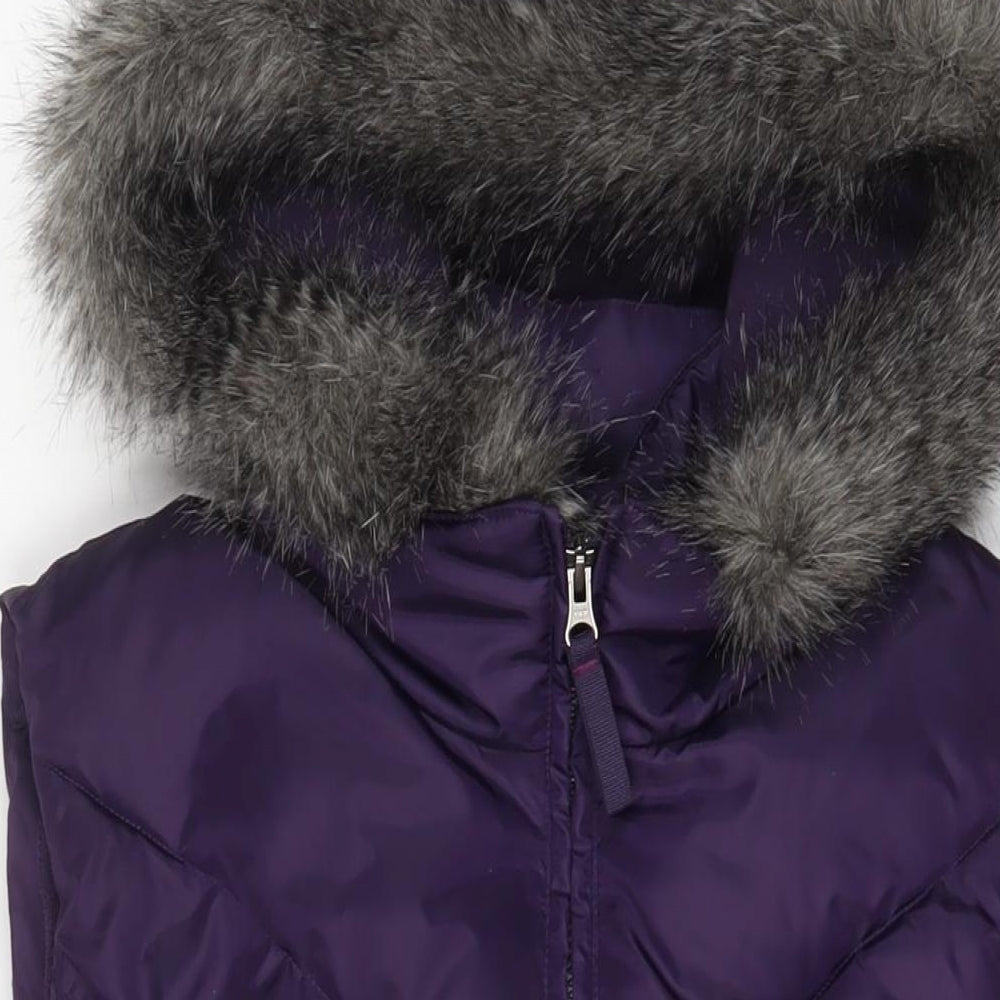 Per Una Womens Purple Gilet Jacket Size 2XL Zip