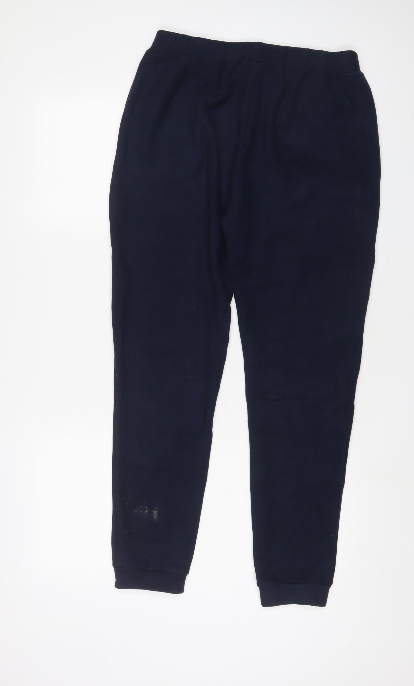 Marks and Spencer Womens Blue Acrylic Jogger Trousers Size 12 L30 in Regular