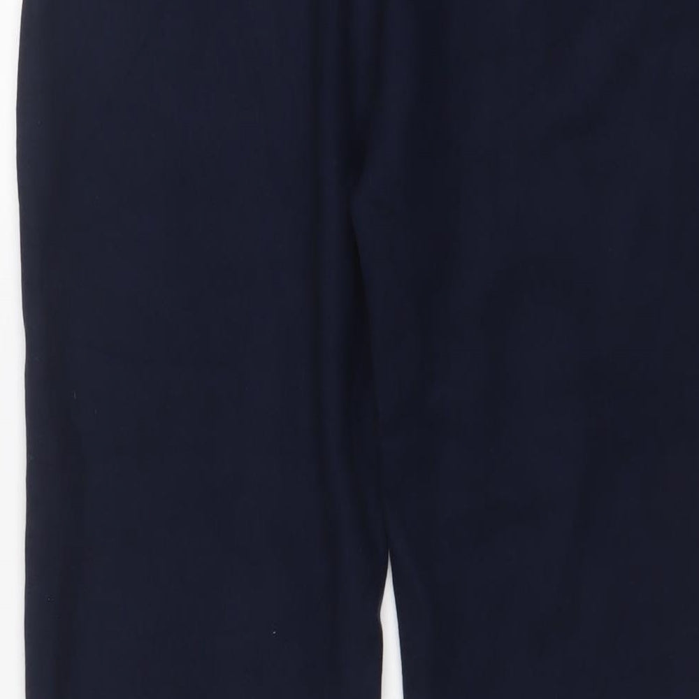 Marks and Spencer Womens Blue Acrylic Jogger Trousers Size 12 L30 in Regular