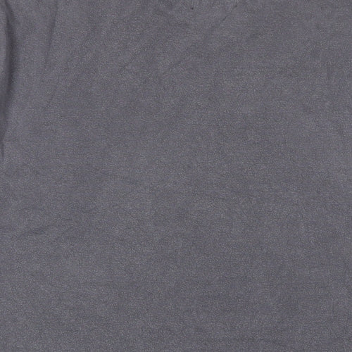 Topman Mens Grey Cotton T-Shirt Size L Crew Neck