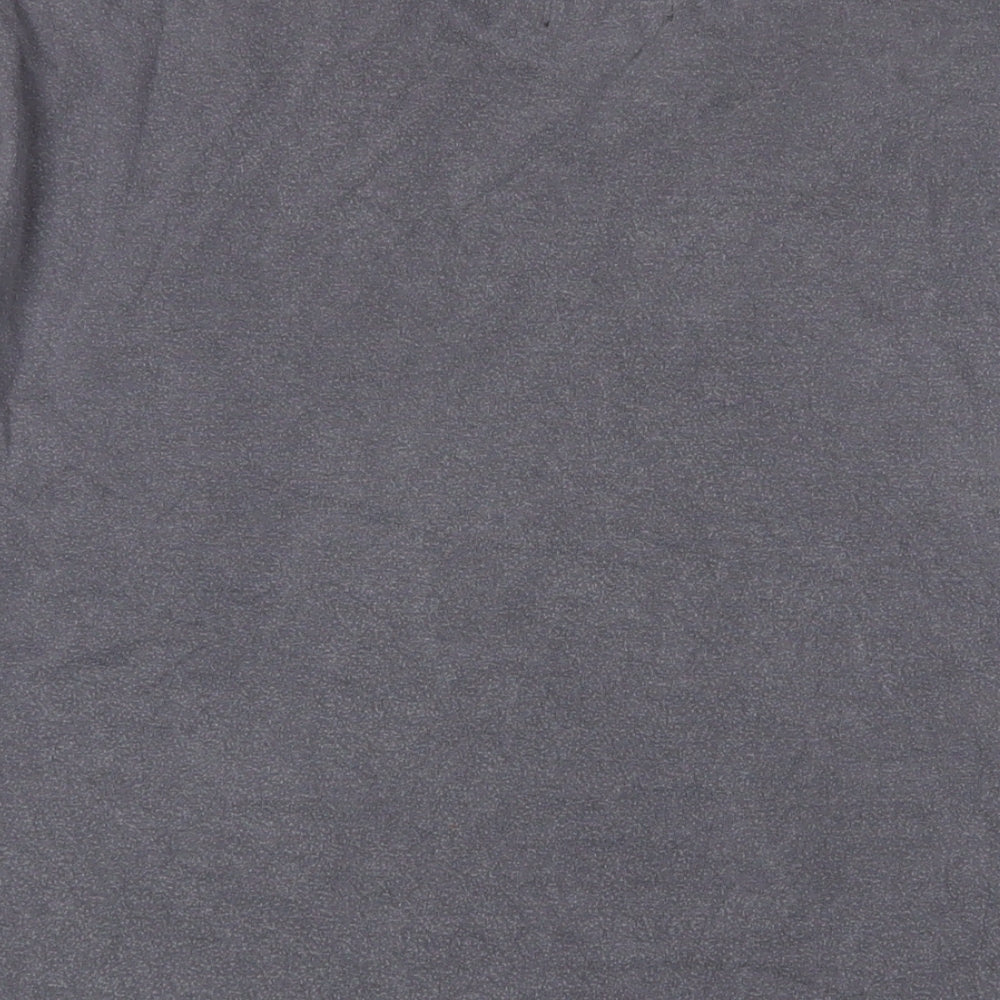 Topman Mens Grey Cotton T-Shirt Size L Crew Neck