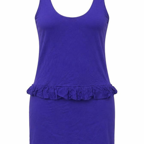 Miss Selfridge Womens Purple Cotton Bodycon Size 12 Scoop Neck Pullover