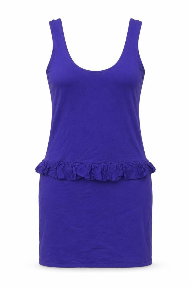 Miss Selfridge Womens Purple Cotton Bodycon Size 12 Scoop Neck Pullover