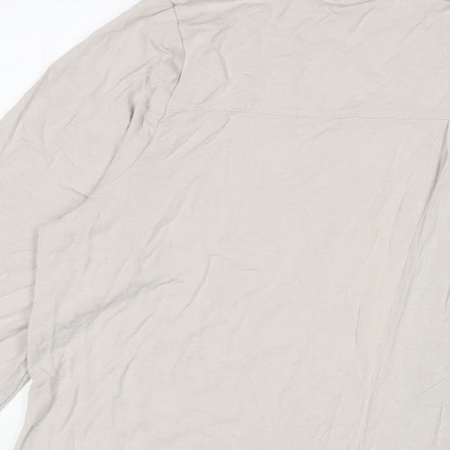 Bonmarché Womens Beige Viscose Basic T-Shirt Size 20 V-Neck