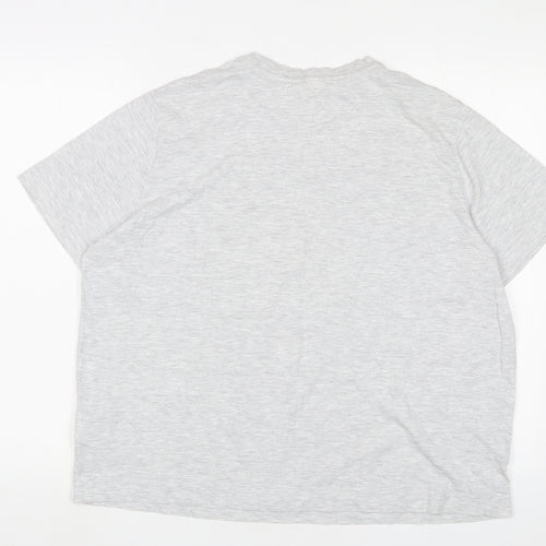 H&M Womens Grey Camel Basic T-Shirt Size L Crew Neck - State Maine Football