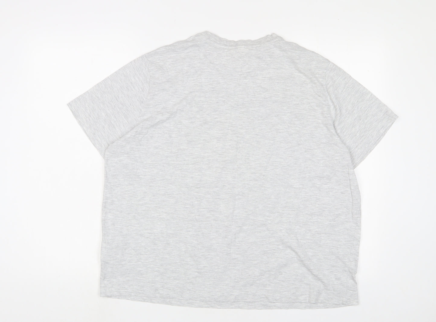 H&M Womens Grey Camel Basic T-Shirt Size L Crew Neck - State Maine Football