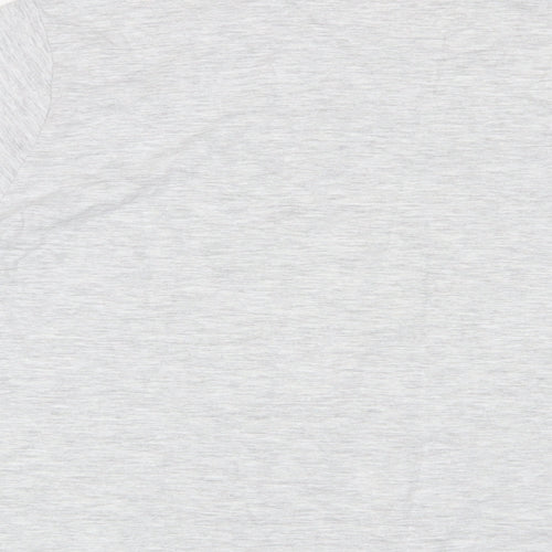 H&M Womens Grey Camel Basic T-Shirt Size L Crew Neck - State Maine Football