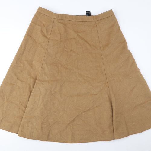 Marks and Spencer Beige A-Line Women's Skirt - M