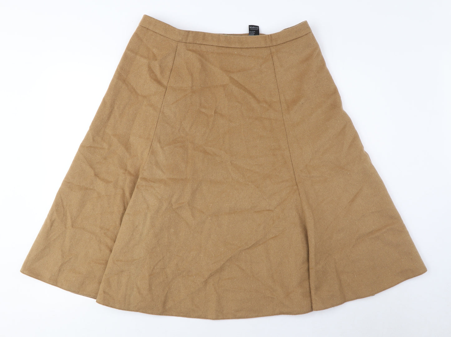 Marks and Spencer Beige A-Line Women's Skirt - M