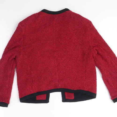 Topshop Women's Red Cardigan Size 8