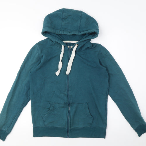 Teal Women’s Full Zip Hoodie Jacket 100% Cotton M