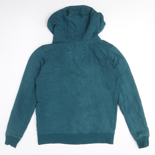 Teal Women’s Full Zip Hoodie Jacket 100% Cotton M