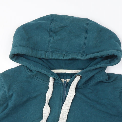 Teal Women’s Full Zip Hoodie Jacket 100% Cotton M