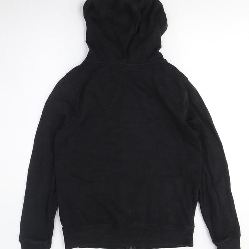 Marks and Spencer Women's Black Full Zip Hoodie, Size L