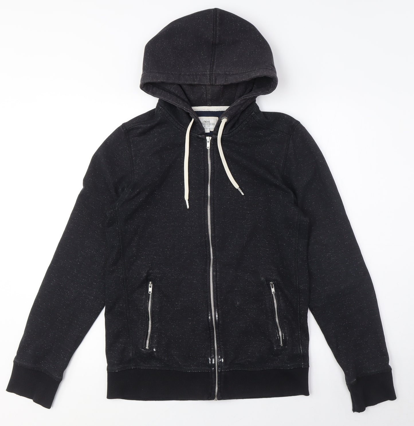Next Unisex Black Full Zip Hoodie M
