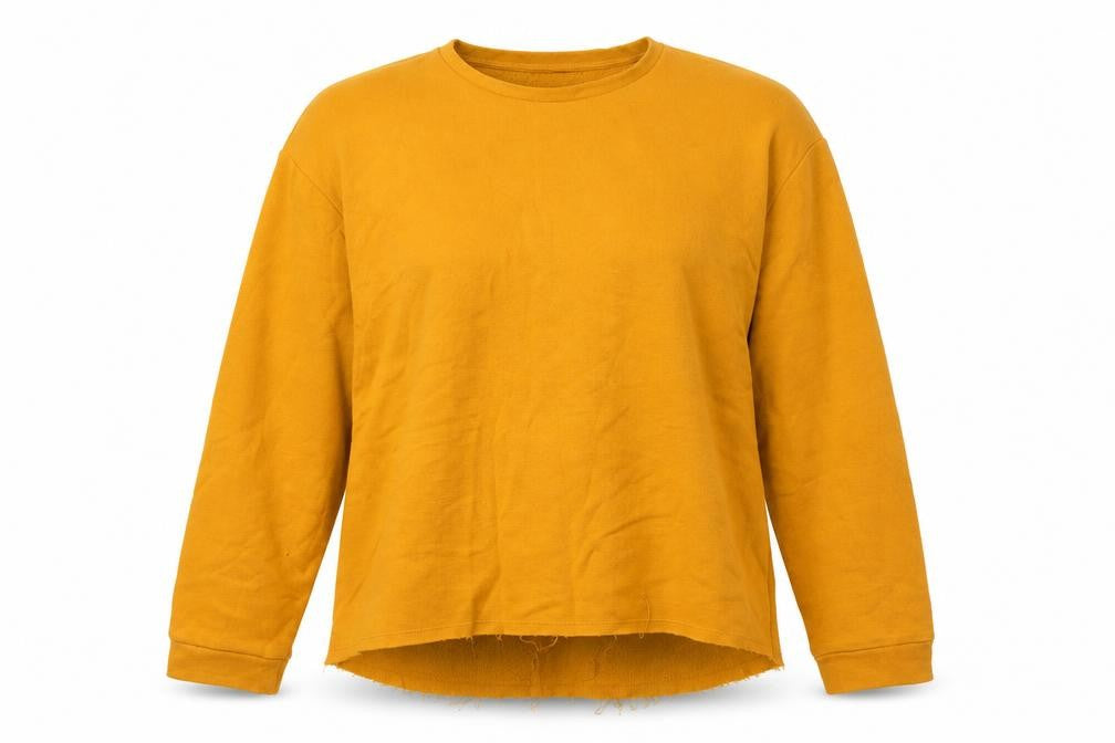 Zara Women's Orange Pullover Sweatshirt Size L