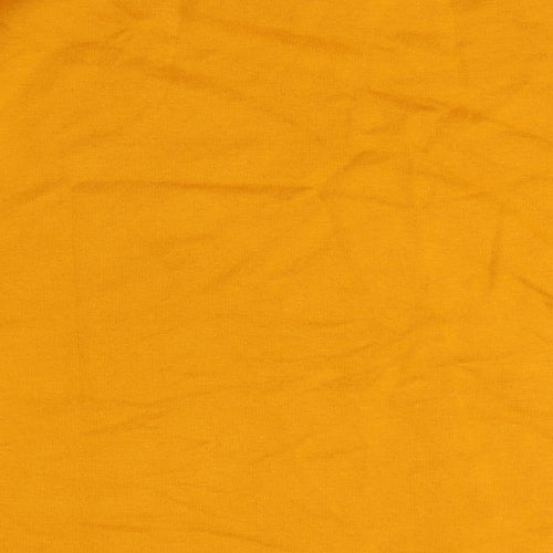 Zara Women's Orange Pullover Sweatshirt Size L