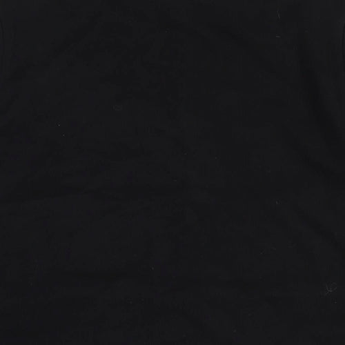 Women's Black Gold Sequin Pullover Sweatshirt, Size Regular