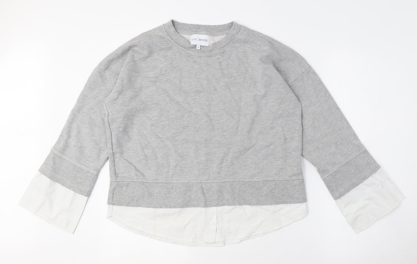 Next Women’s Grey Petite Pullover Sweatshirt - Size 10